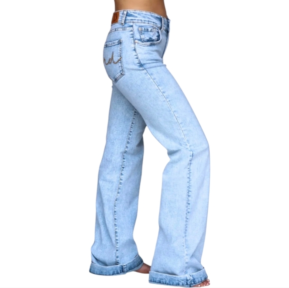 RANCH DRESS'N Fallon Taylor Signature Trouser jeans Lightwash sz XL (sz 14-16) - Picture 2 of 14